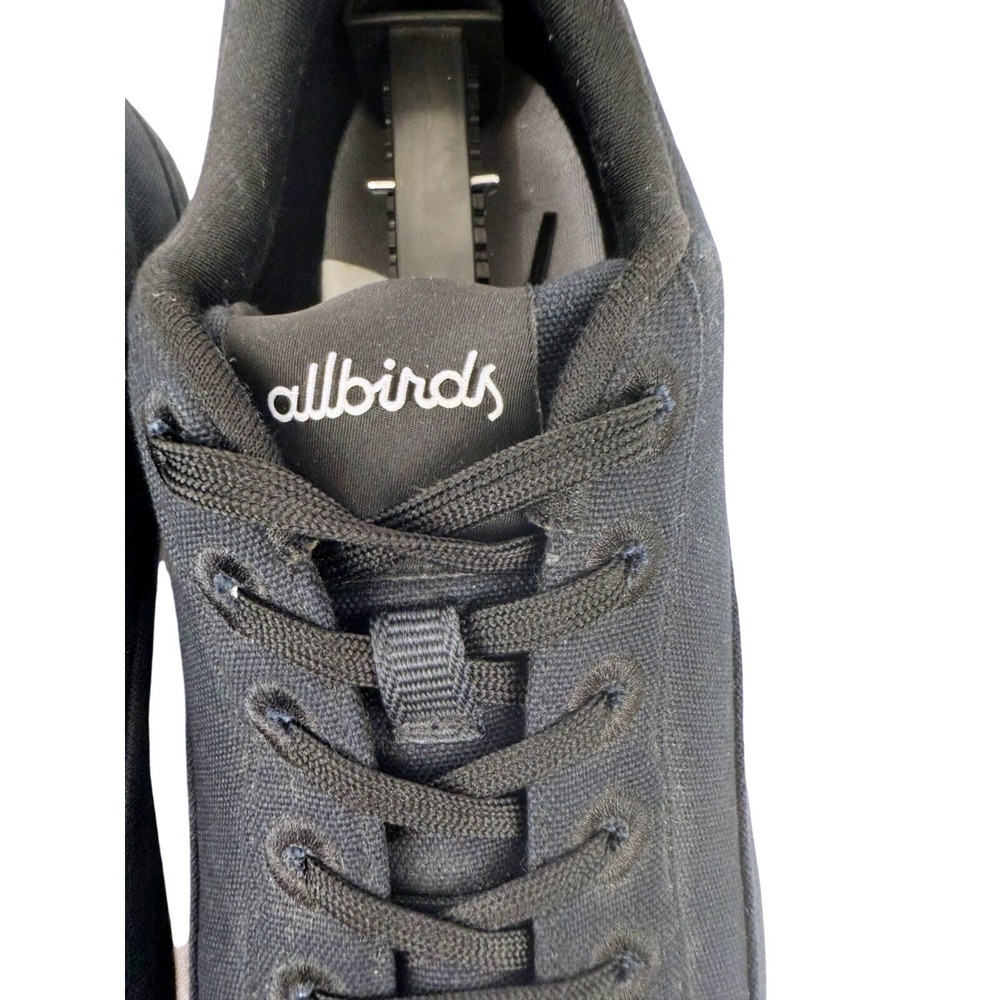 Allbirds Canvas Pacer Mens Size 11 Black Organic Cotton Sneakers Shoes - Picture 6 of 11
